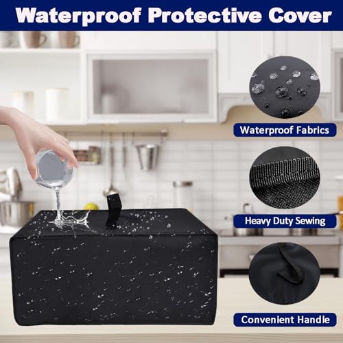 NUENSS-ROR Air Fryer Cover Waterproof Heat-Resistant Dust-proof Airfryer Dust Cover Case for Instant Vortex Plus 6QT XL Air Fryer, 6-in-1丨Instant Vortex 6QT XL Air Fryer, 4-in-1(13.8"D×16.9"W×11.8"H) - Image 4