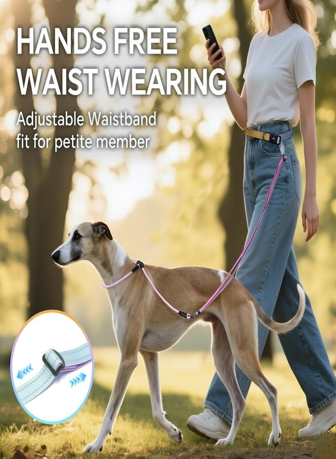 كيوكيو بيتس طوق كلاب قابل للتعديل من QQPETS، طوق خصر بدون استخدام اليدين للمشي مع الكلاب، طوق تدريب عاكس مع دوران 360 درجة مضاد للتشابك، طول من 4 إلى 7 أقدام لجميع السلالات - Image 2