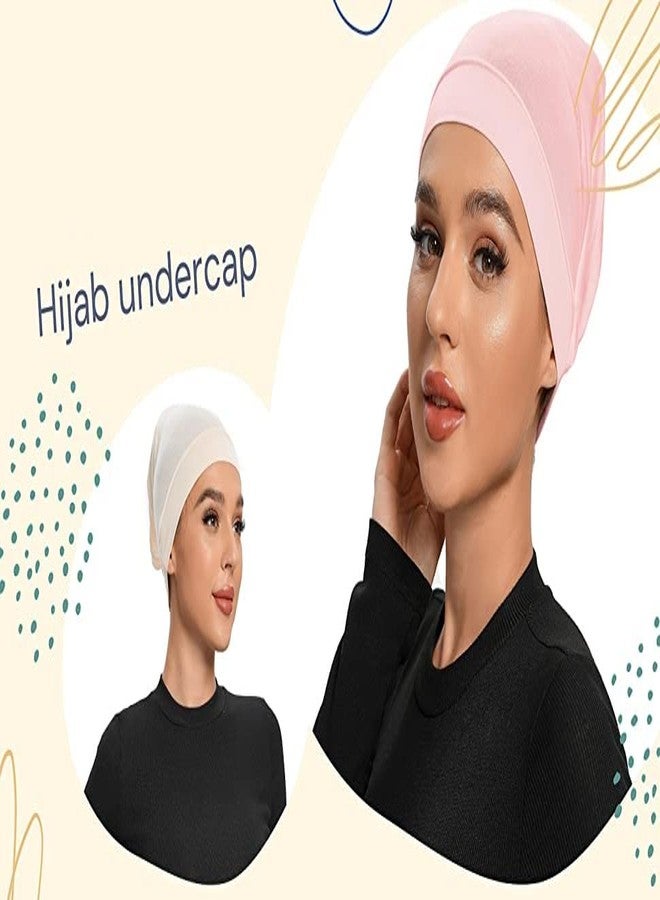PAROPKAR Under Scarf Hijab Cap Bandana Head Wrap Solid Color Hijab Tube Unisex Stretch Dreadlocks Cap Neck Cover (Assorted Colour - 5) - Image 5