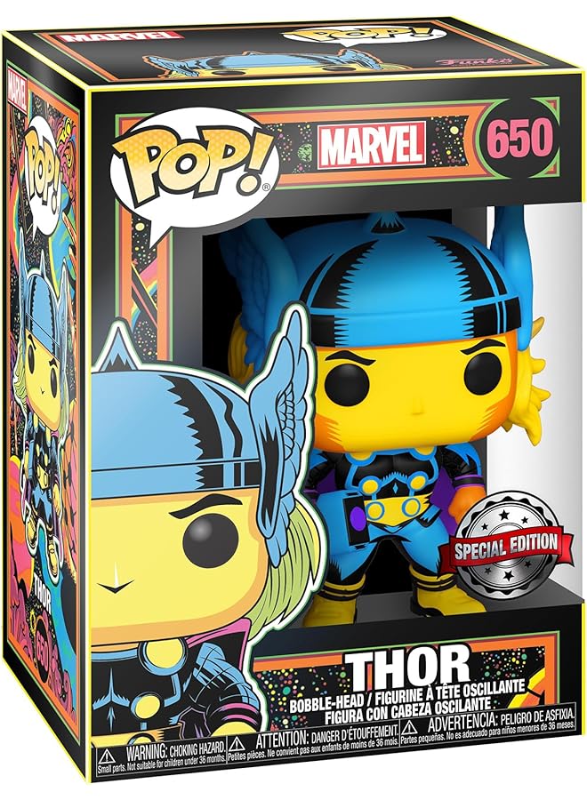 فانكو بوب مجسم شخصية مارفل بلاك لايت ثور Exc 48847 - Image 1