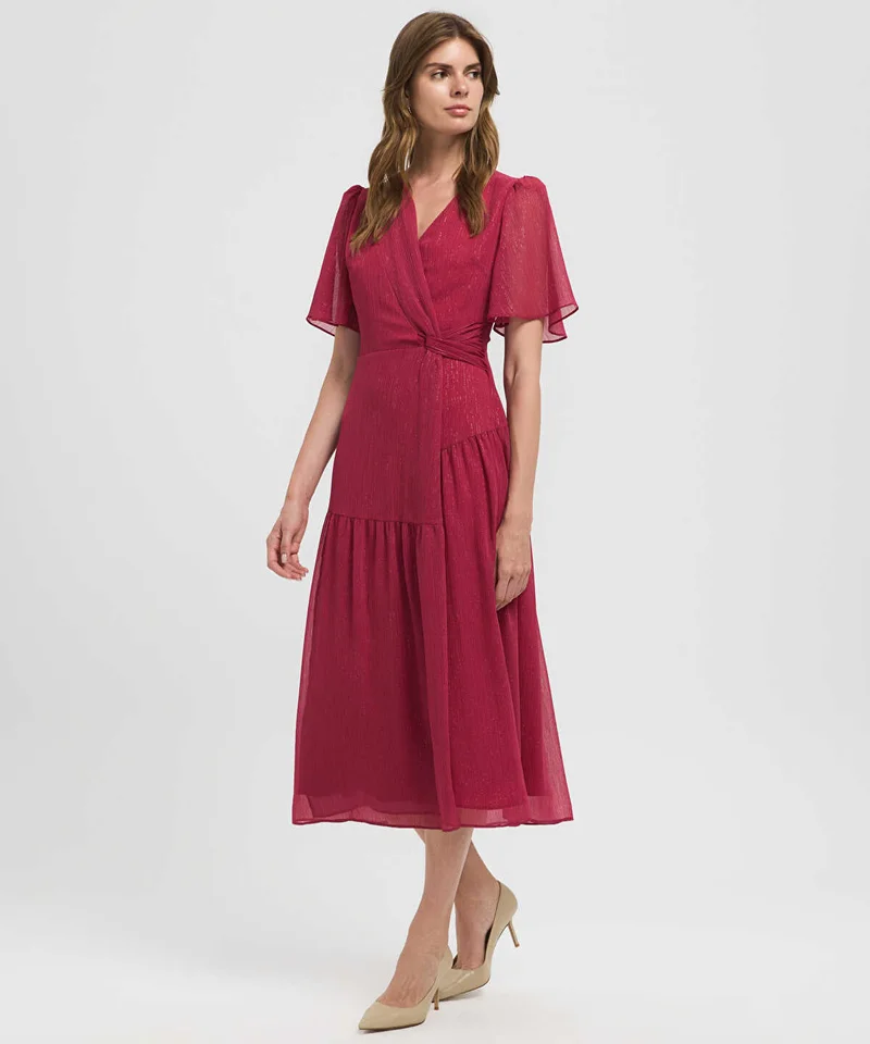 Ipekyol Gathered Wrap Front Dress