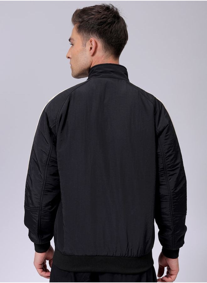 The Indian Garage Co Men Slim Fit Solid Puffer Jackets  - Image 2