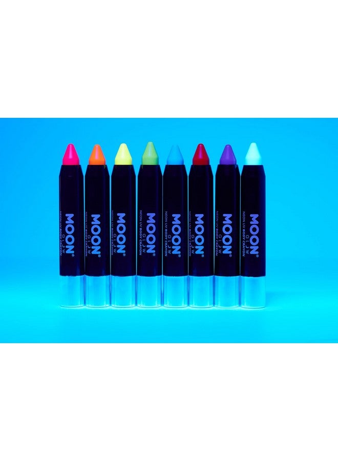 Moon Glow Neon Uv Paint Stick Body Crayon For The Face & Bodywhite - Image 4