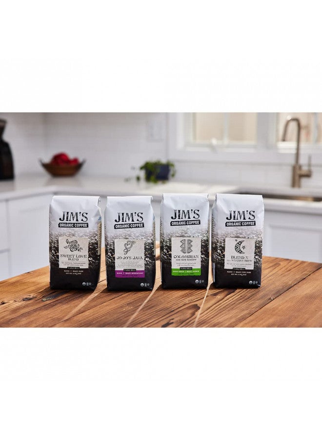 Jim's Organic Coffee Jims Organic Coffee Blend X AKA Witches Brew Whole Bean, Very Dark Roast, Bold, 11 oz Bag  - Image 4