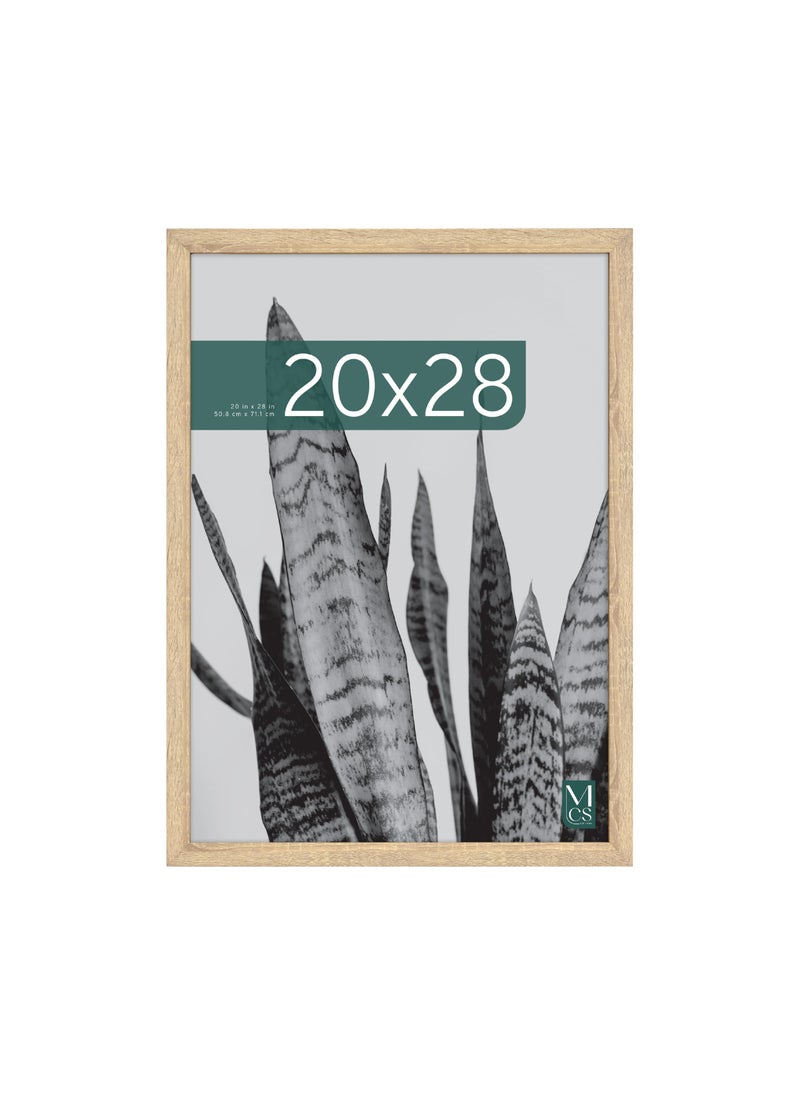 MCS MCS Studio Gallery 20x28 Poster Frame Natural Woodgrain Vertical  Horizontal Wall Hanging Large Picture Frame for Photos Posters  Art Prints 1Pack 