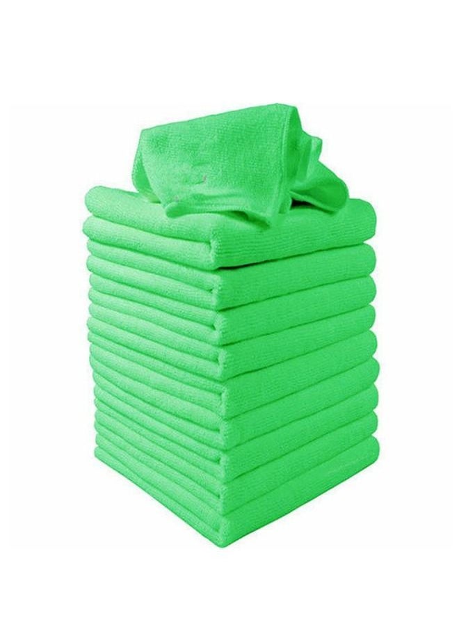 Generic 10-Piece Car Soft Microfiber Absorbent Wash Cleaning Polish Cloth Small 25 x 25 cm  - Image 1