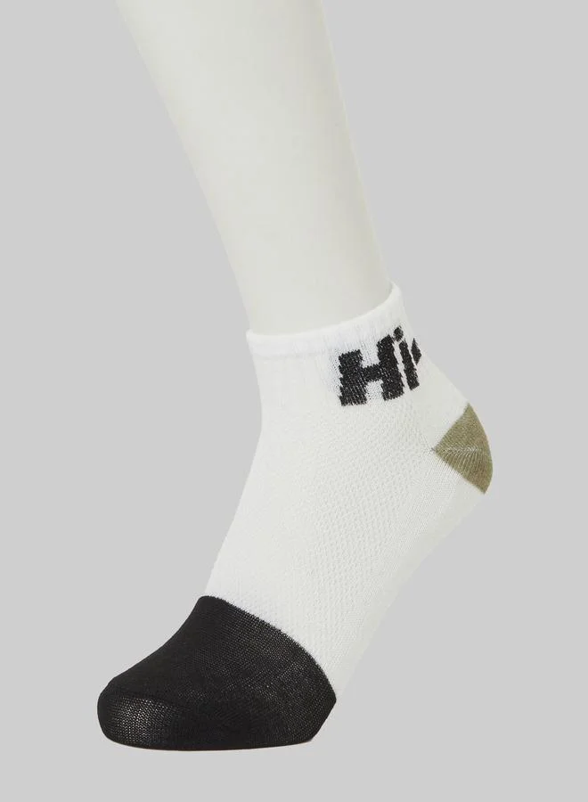 Styli Pack of 5- Striped Detail Ribbed Cuff Ankle Socks