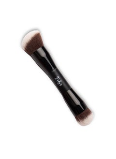 Ruby's Organics Ruby's Organics Dual Ended Makeup Brush For Face Makeup - Multipurpose Brush For Foundation, Concealer, Blush And Compact For Flawless Finish, Blending And Powder Brush, Cruelty-Free, Large Coverage Makeup Tool  - Image 2