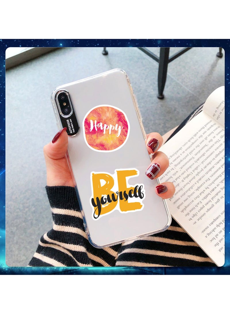 200 PCS Inspirational Quote Stickers Vinyl Waterproof Motivational Stickers for Teens and Adults Trendy Positive Sticker for Water Bottles Laptop Scrapbook Journal