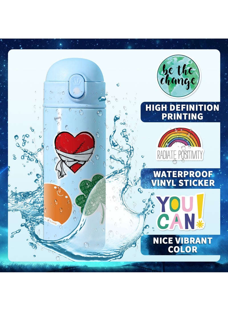 200 PCS Inspirational Quote Stickers Vinyl Waterproof Motivational Stickers for Teens and Adults Trendy Positive Sticker for Water Bottles Laptop Scrapbook Journal