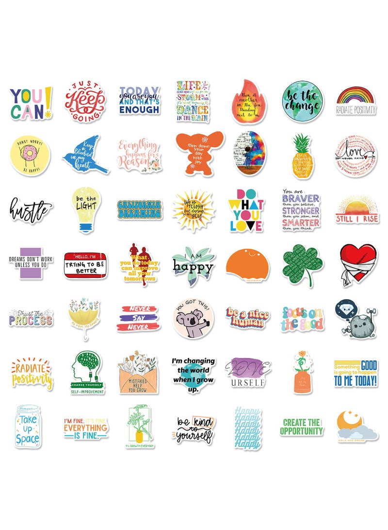 200 PCS Inspirational Quote Stickers Vinyl Waterproof Motivational Stickers for Teens and Adults Trendy Positive Sticker for Water Bottles Laptop Scrapbook Journal