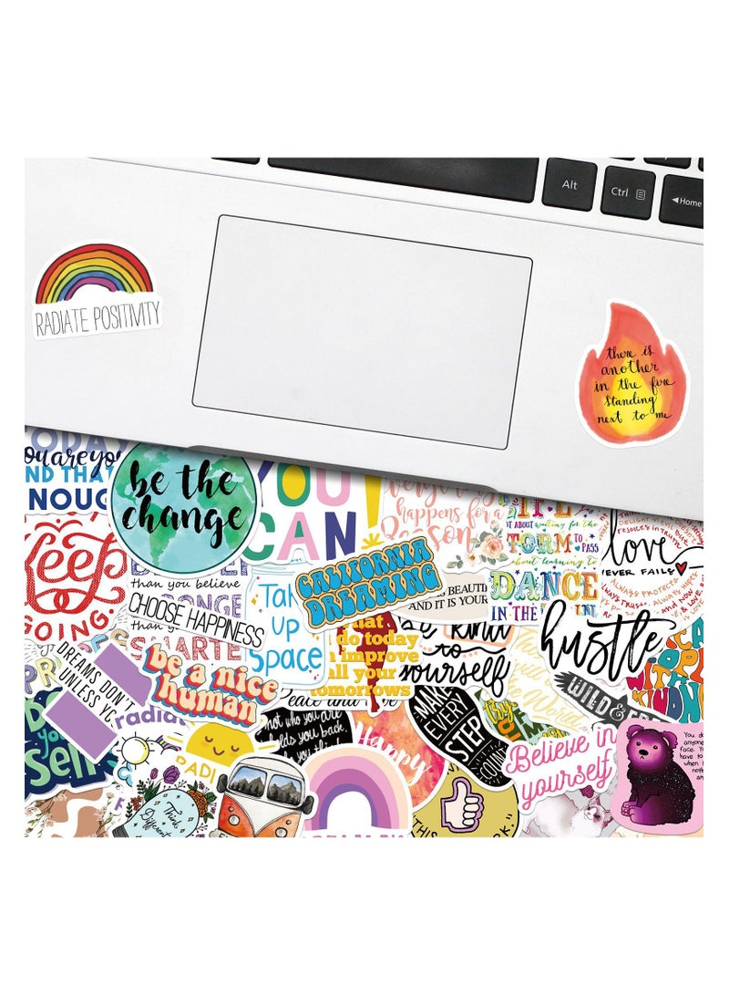 200 PCS Inspirational Quote Stickers Vinyl Waterproof Motivational Stickers for Teens and Adults Trendy Positive Sticker for Water Bottles Laptop Scrapbook Journal