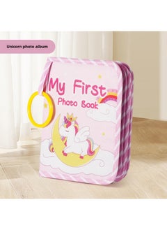 Generic Tearing Cloth Book Tail Baby Can Bite Baby Early Education Puzzle Busy Quiet Book Toy 0-June 1 Year Old-Color:Unicorn Photo Album  - Image 1