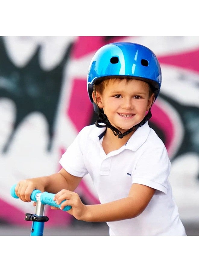 Micro Micro Blue Kids Helmet (AC2082BX) (S) | Kids Helmet | Kick Scooter Helmets | Sports Helmet for Kids | Helmet with Adjustable Straps | Riding Kids Helmet | Kids Safety | Helmet for Kids  - Image 2