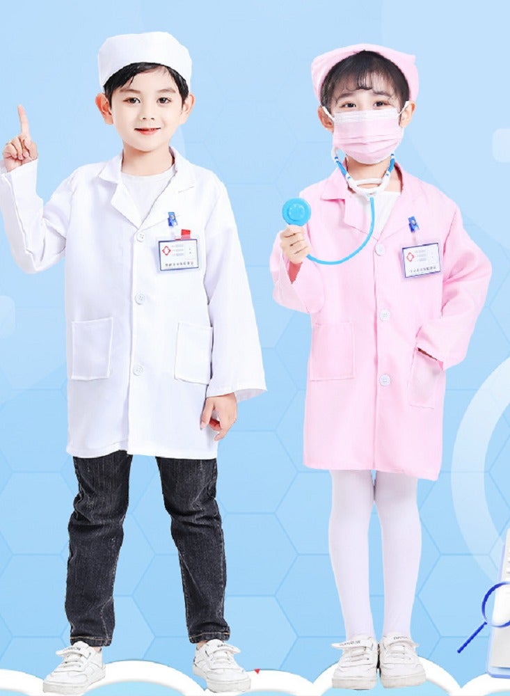 Gasin Children's Doctor's Gowns, Children's Scrubs, Children's COS Gowns, Children's Surgical Gowns, Cosplay Costumes - Image 4
