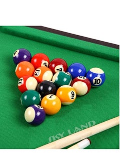 Sky Land Mini Pool Table | 70x37x60CM Tabletop Billiards Game for Kids & Adults | Compact & Portable Indoor Pool Set with Balls, Cues, Chalk & Triangle | Home, Office & Party Fun – TMX-018  - Image 3