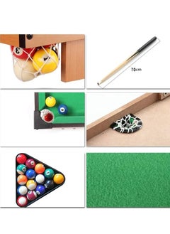 Sky Land Mini Pool Table | 70x37x60CM Tabletop Billiards Game for Kids & Adults | Compact & Portable Indoor Pool Set with Balls, Cues, Chalk & Triangle | Home, Office & Party Fun – TMX-018  - Image 4