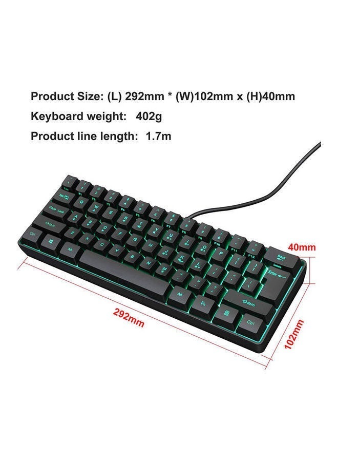 Rock Pow Wired RGB Backlit Waterproof Gaming Keyboard - Image 4