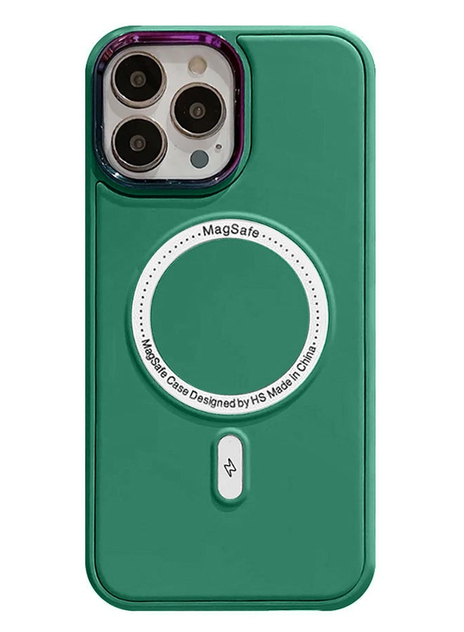 JOWAY iPhone 14 Pro MagSafe Case Magnetic Cover Protective Shockproof Wireless Charging Compatible Green - Image 1