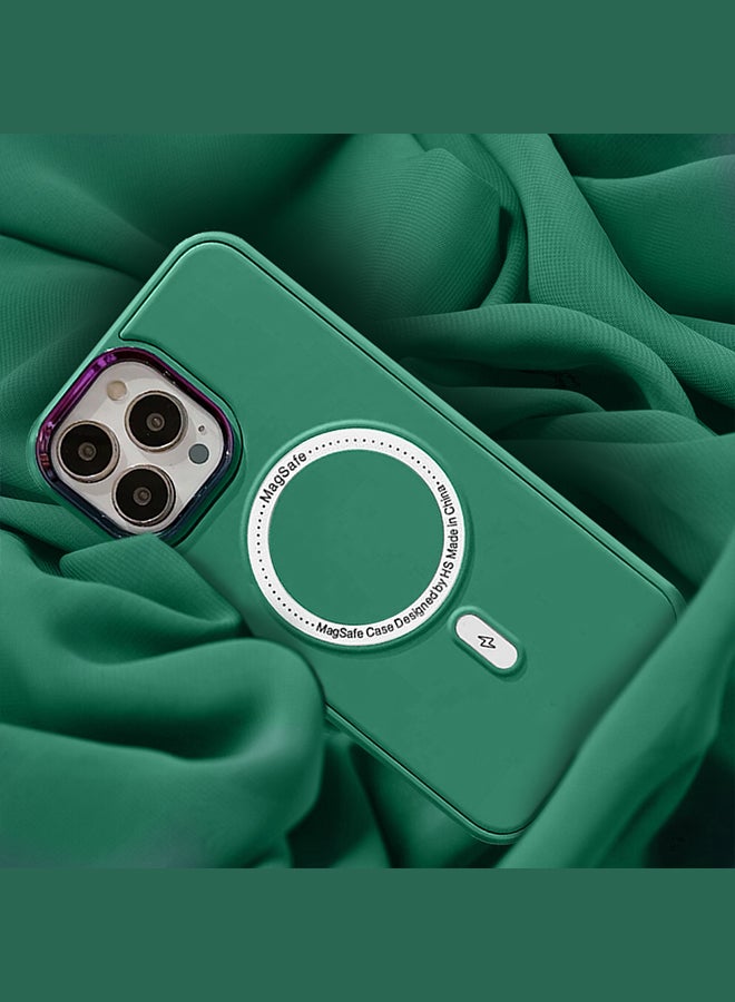 JOWAY iPhone 14 Pro MagSafe Case Magnetic Cover Protective Shockproof Wireless Charging Compatible Green - Image 2