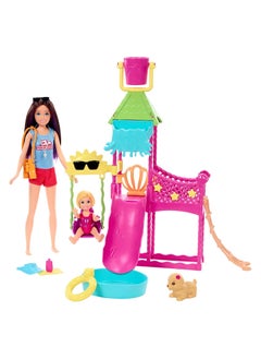 Mattel Games Barbie Skipper First Jobs Waterpark Playset with Doll  - Image 3