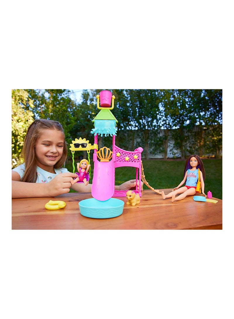 Barbie Skipper First Jobs Waterpark Playset with Doll - Image 1