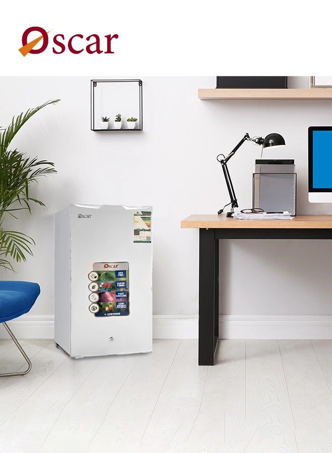 أوسكار ثلاجة باب واحد - 90 لتر - 3 قدم - أبيض - OSCRE-120W - Image 4
