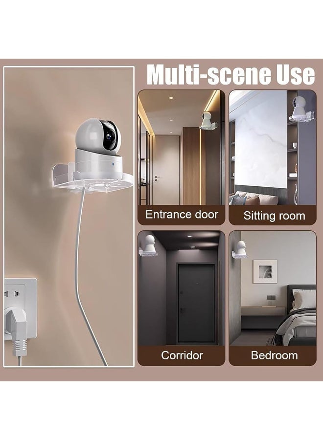 Lynacz Original 3 Piece Punch-Free Wall Mount Brackets, Self-Adhesive Adjustable Shelf for Surveillance Cameras & Small Devices - Image 5
