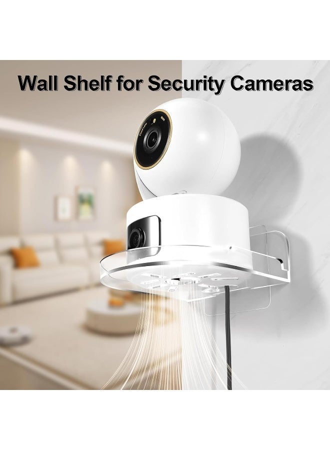 Lynacz Original 3 Piece Punch-Free Wall Mount Brackets, Self-Adhesive Adjustable Shelf for Surveillance Cameras & Small Devices - Image 3