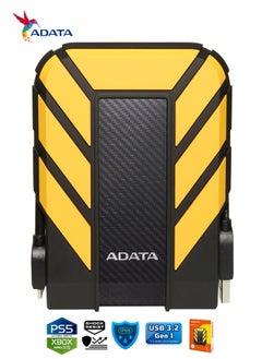 ADATA HD710 Pro DURABLE 1TB External HDD | Fast Data Anti-Shock Hard Drive | Compatible with PS5 XBOX | Shockproof Waterproof | Yellow  - Image 3