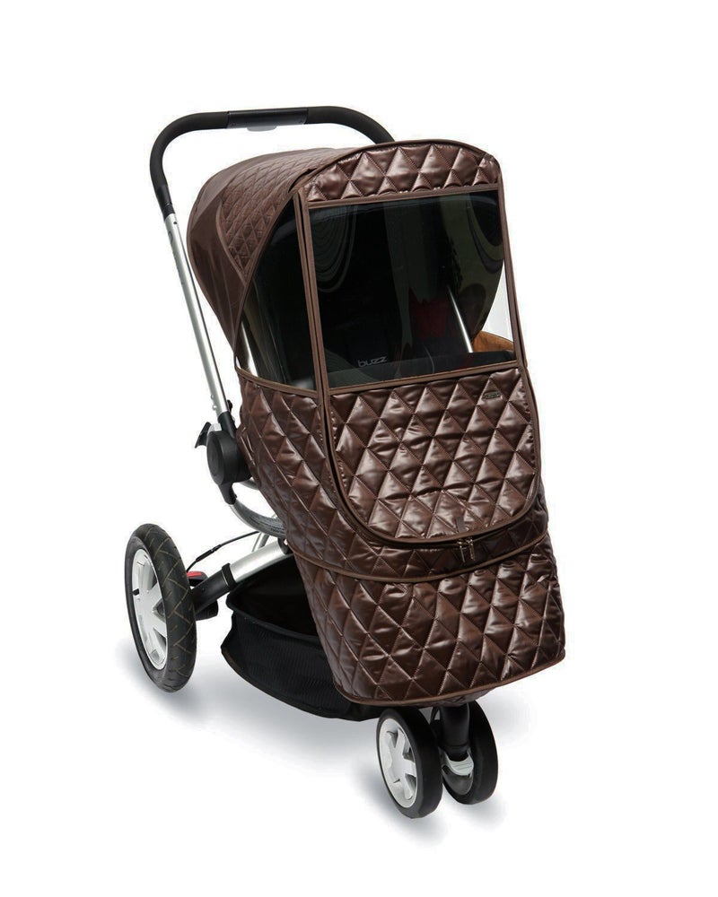 Manito Castle Beta Stroller Weather Shield (Chocolate) - Image 1