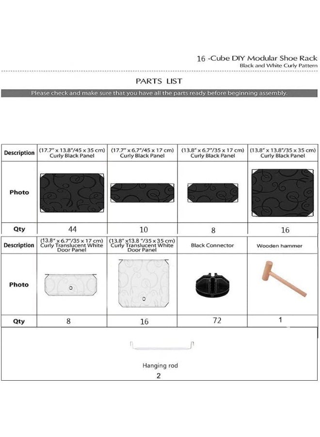 SUPAAR 16 Cubes Diy Wardrobe Storage - White  - Image 2