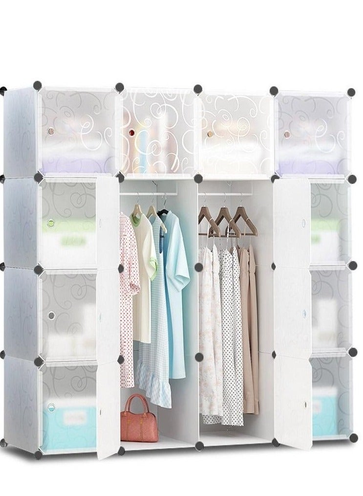 SUPAAR 16 Cubes Diy Wardrobe Storage - White  - Image 1