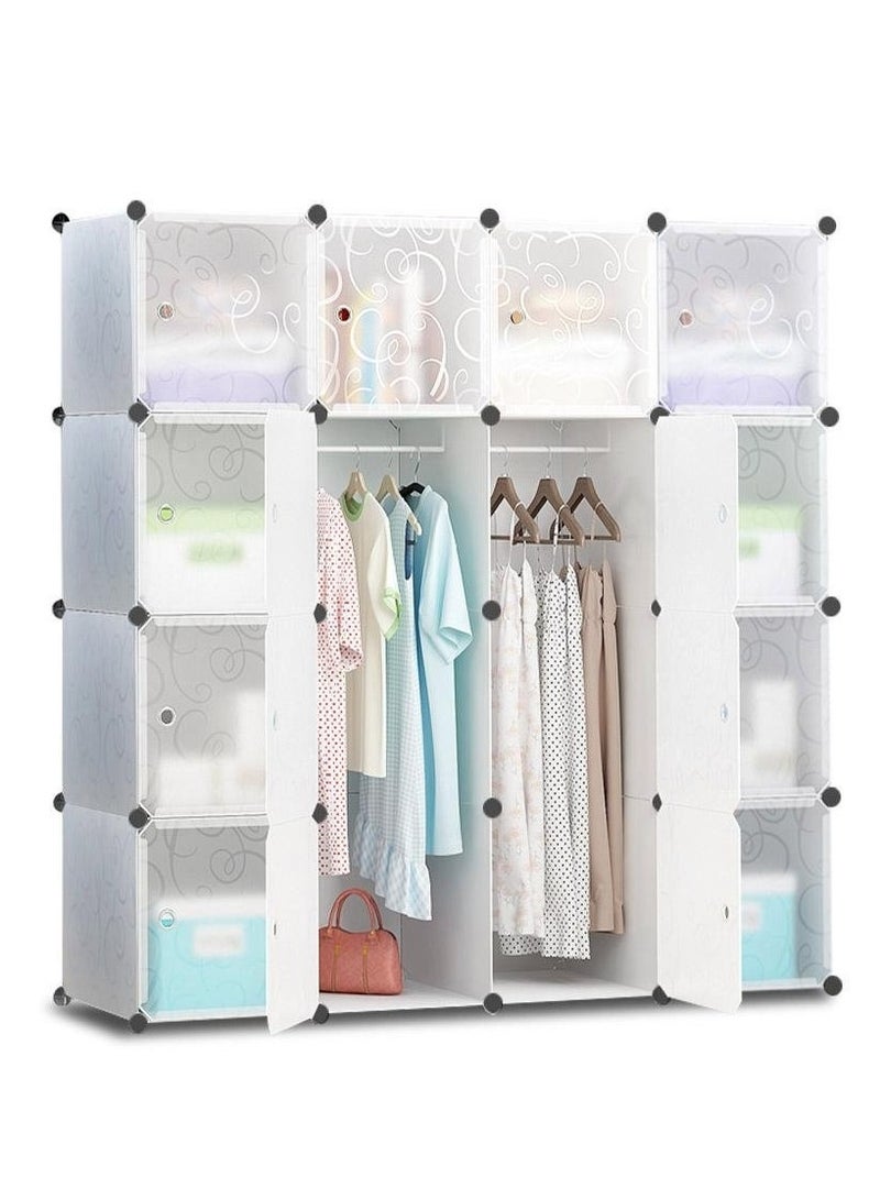 SUPAAR 16 Cubes Diy Wardrobe Storage - White  - Image 4