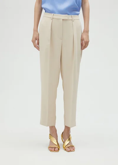Lola Casademunt Loose-fitting beige-pink trousers