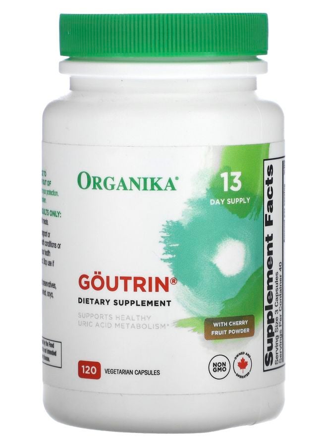 Organika Goutrin with Cherry Fruit Powder 120 Vegetarian Capsules