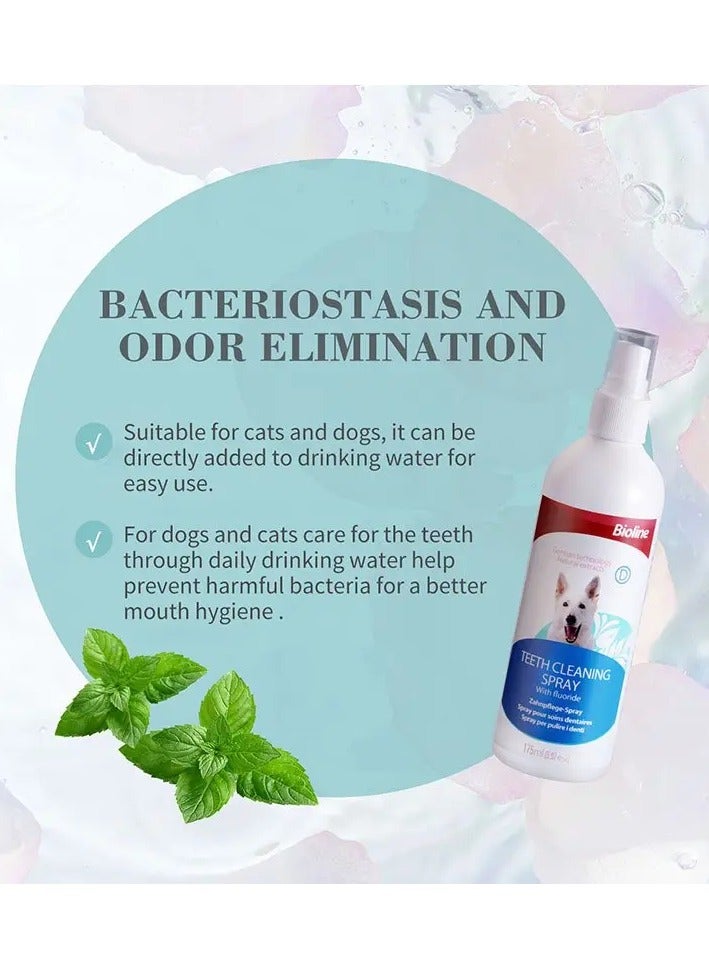 Bioline ​ Ingredients Bioline Teeth Cleaning Spray For Dogs 175ml[Volume - 175ml] 6970117120448-1.webp 6970117120448-2.webp Bioline Teeth Cleaning Spray For Dogs 175ml[Volume - 175ml] - Image 2