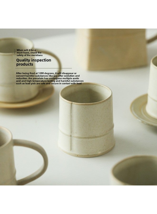 Yilongxuan Ceramic Hand-painted Water Cup Set Household Living Room Water Cup Hand-painted Coffee Cup Teapot Kettle-Color:Handmade Geometric Mug Without Handle - Image 5