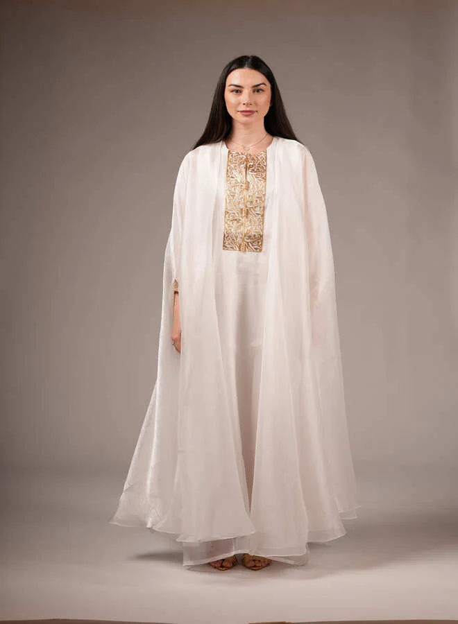 MAISON ARABELLE Embroidered Overlay Dress