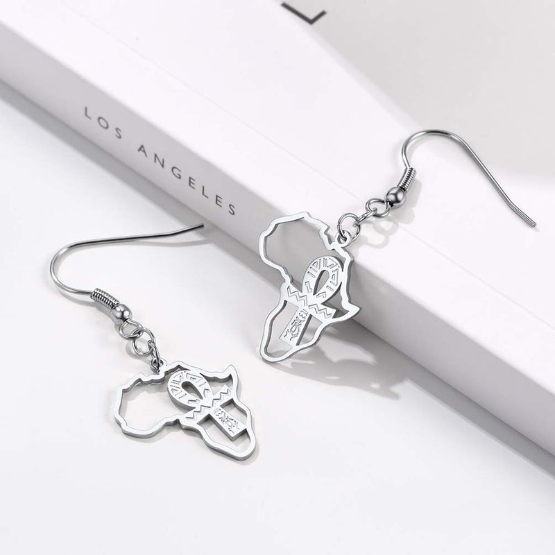 PROSTEEL Cross Earings Surgical Stainless Steel Egyptian Afrocentric Earrings Tribal Earrings African Ankh Jewelry For Women Men - Image 3