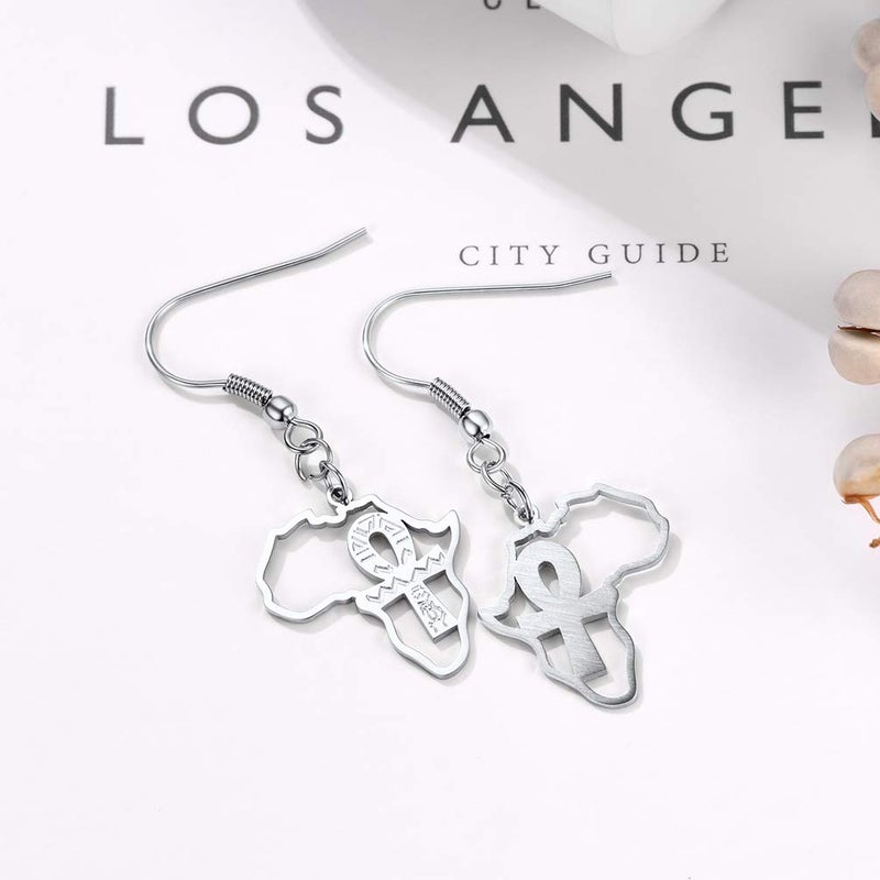 PROSTEEL Cross Earings Surgical Stainless Steel Egyptian Afrocentric Earrings Tribal Earrings African Ankh Jewelry For Women Men - Image 4