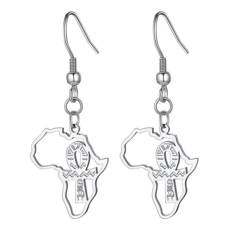PROSTEEL Cross Earings Surgical Stainless Steel Egyptian Afrocentric Earrings Tribal Earrings African Ankh Jewelry For Women Men - Image 1
