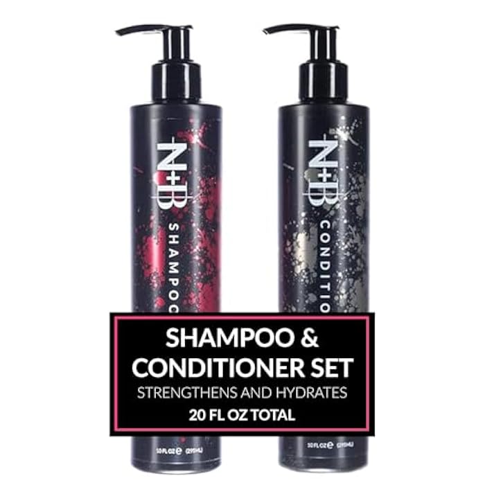 N+B Core Collection | Paraben-Free | For All Hair Types and Textures | Strengthens and Hydrates | Made in the USA (Shampoo/Conditioner) - Image 1