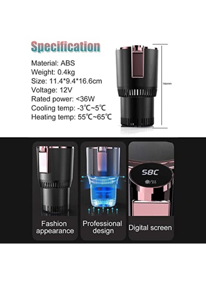 2-in-1 smart car cup, suitable for heating and cooling in cars and offices, smart cooling cup, can be used to cool drinks, drink cans and cup holders. - Image 3