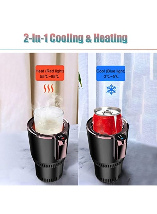 2-in-1 smart car cup, suitable for heating and cooling in cars and offices, smart cooling cup, can be used to cool drinks, drink cans and cup holders. - Image 5