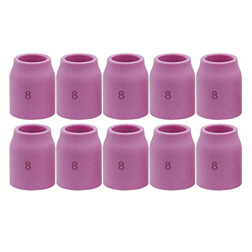 GZTIGWELD 10PK TIG Gas Lens Alumina Nozzle Ceramic Cup 53N61S 8 12 For SR WP 920 SR WP171826 TIG Welding Torch - Image 1