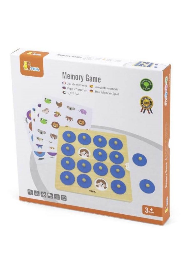 Viga Interactive Wooden Memory Game – Brain-Boosting Fun for Kids - Image 1