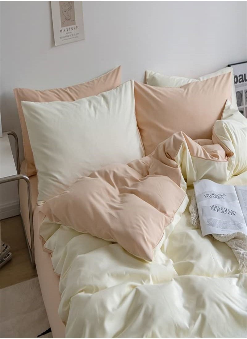 GOLDEN HOME طقم غطاء لحاف قطني مطبوع مقاس كينج مكون من 6 قطع يتضمن 1x ملاءة سرير جاهزة 200x200+30 سم، 1xغطاء لحاف/سرير 220x240 سم، 4x غطاء وسادة 50x75 سم متعدد الألوان  - Image 3