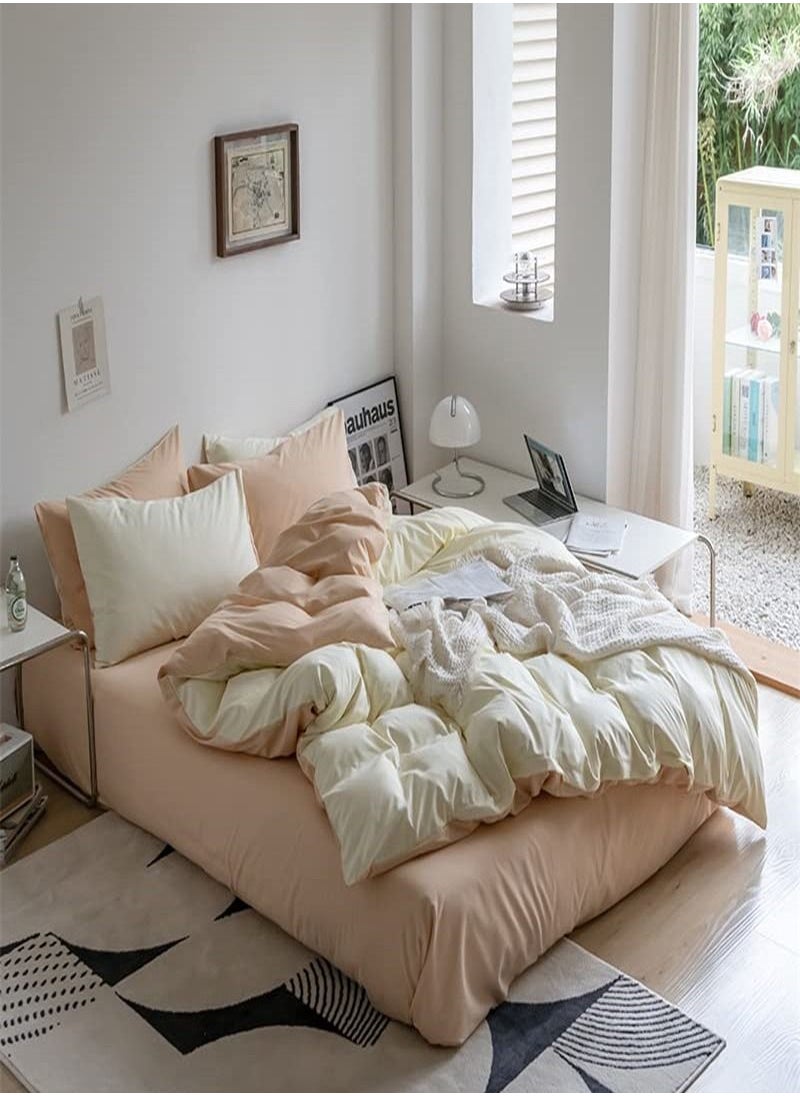 GOLDEN HOME طقم غطاء لحاف قطني مطبوع مقاس كينج مكون من 6 قطع يتضمن 1x ملاءة سرير جاهزة 200x200+30 سم، 1xغطاء لحاف/سرير 220x240 سم، 4x غطاء وسادة 50x75 سم متعدد الألوان  - Image 2
