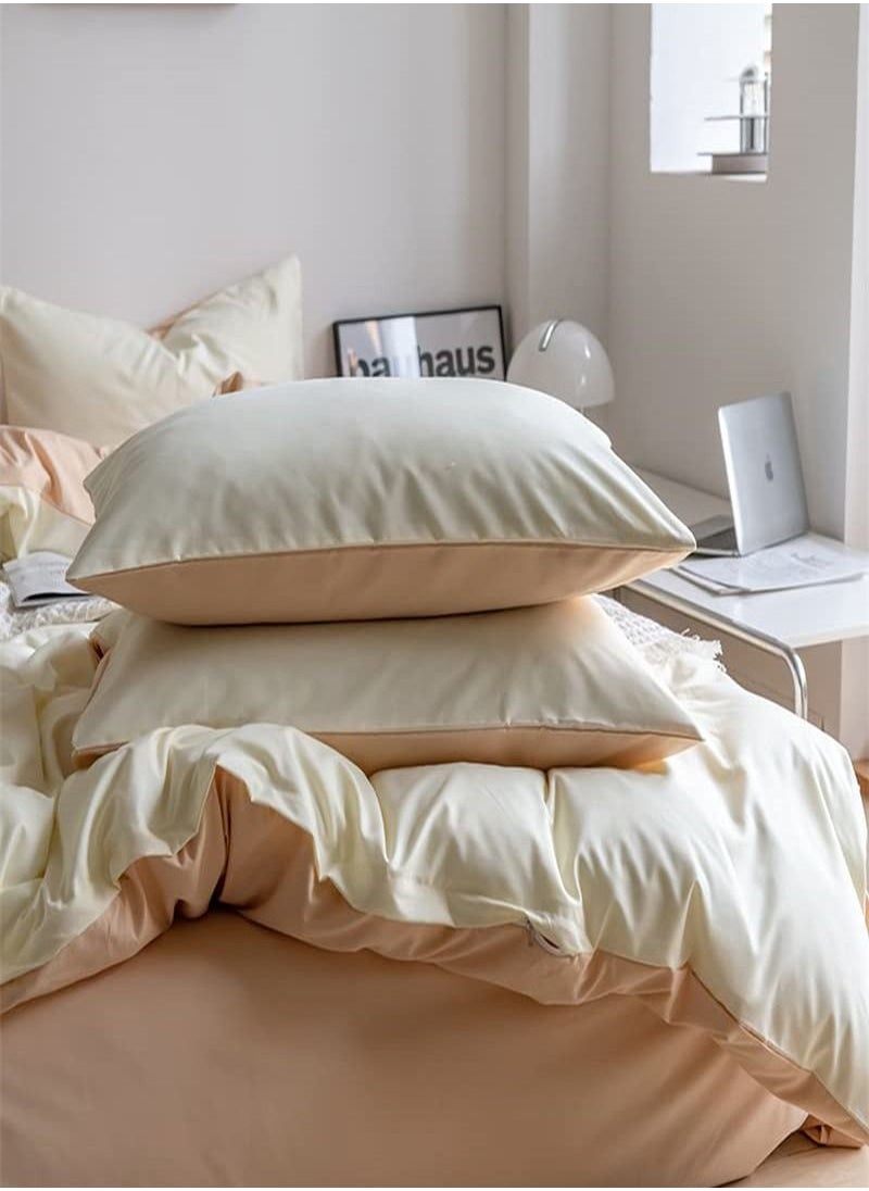 GOLDEN HOME طقم غطاء لحاف قطني مطبوع مقاس كينج مكون من 6 قطع يتضمن 1x ملاءة سرير جاهزة 200x200+30 سم، 1xغطاء لحاف/سرير 220x240 سم، 4x غطاء وسادة 50x75 سم متعدد الألوان  - Image 4